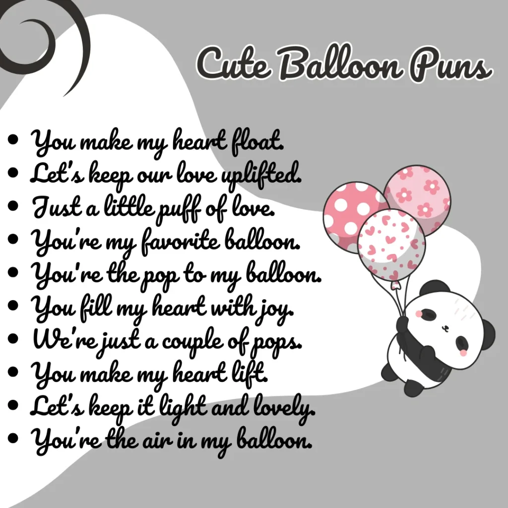 Cute Balloon Puns