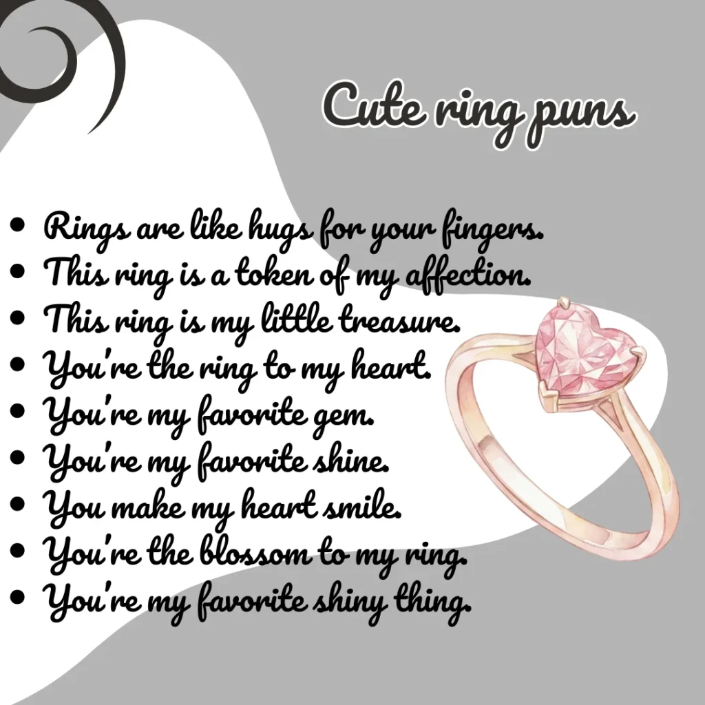 Cute ring puns