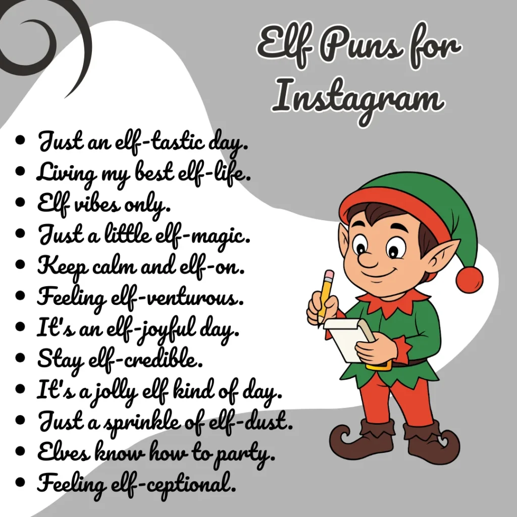Elf Puns for Instagram