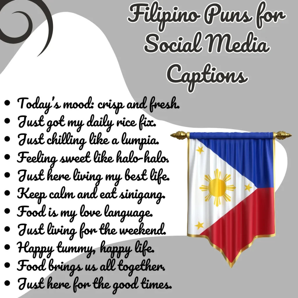 Filipino Puns for Social Media Captions