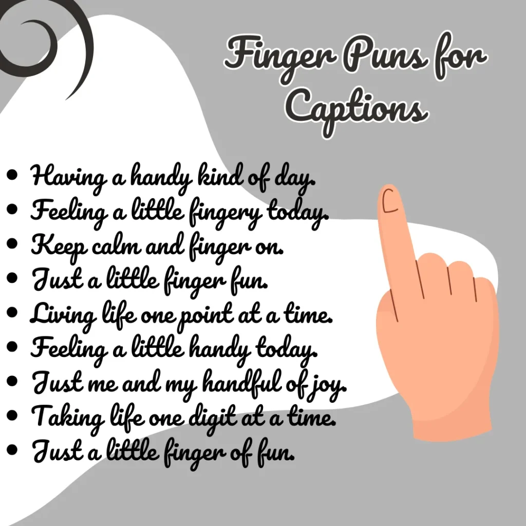 Finger Puns for Captions