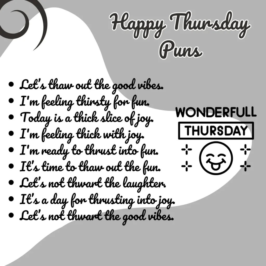 Happy Thursday Puns
