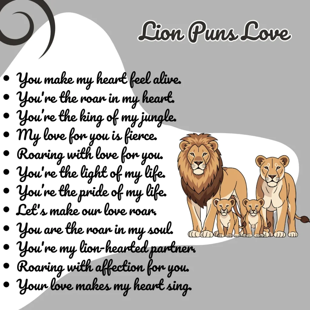 Lion Puns Love