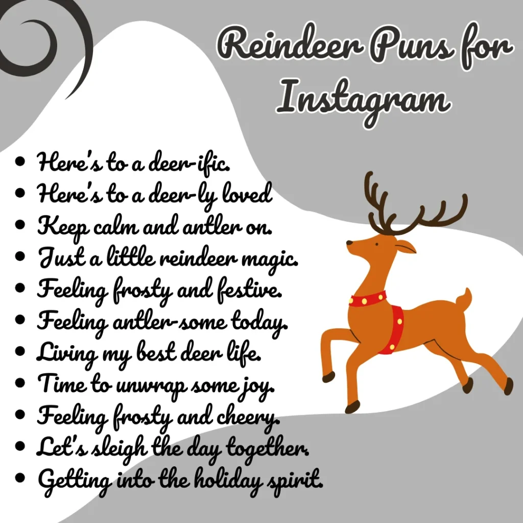 Reindeer Puns for Instagram