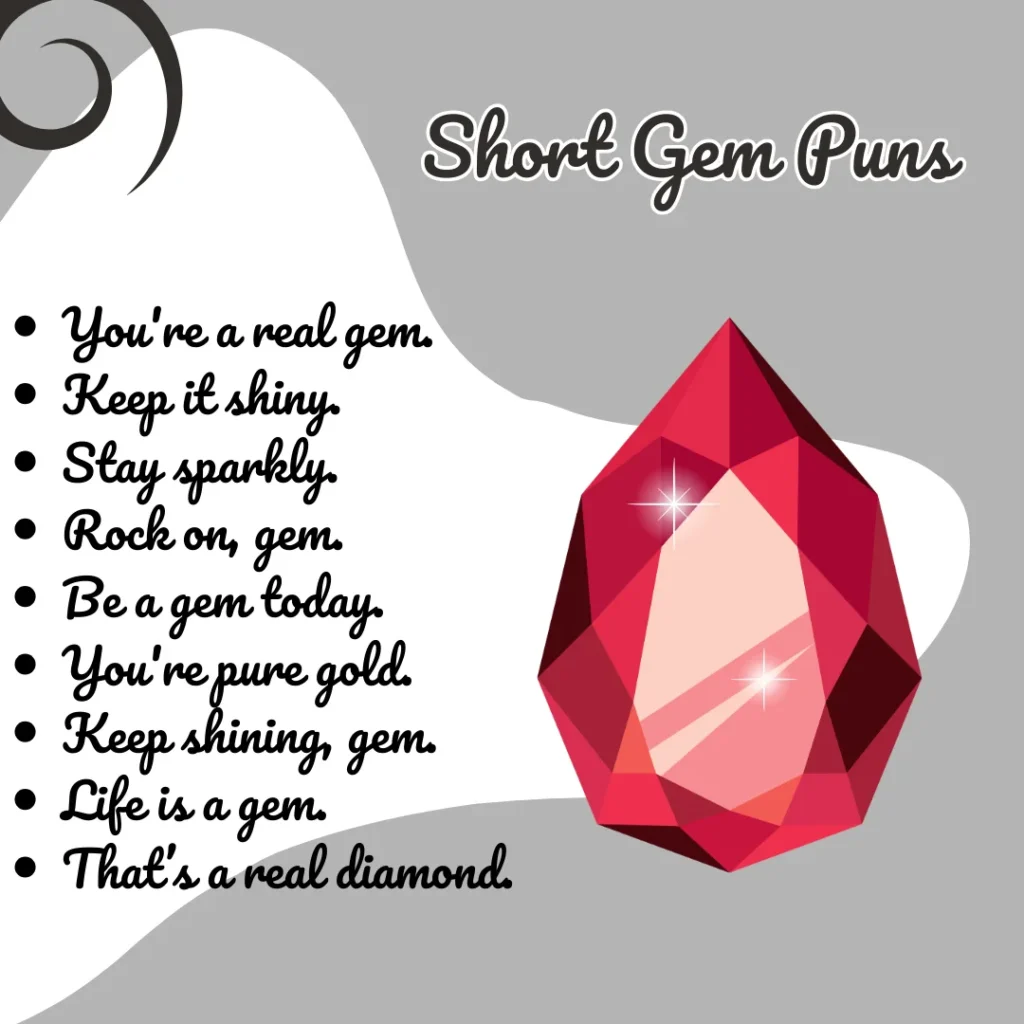 Short Gem Puns
