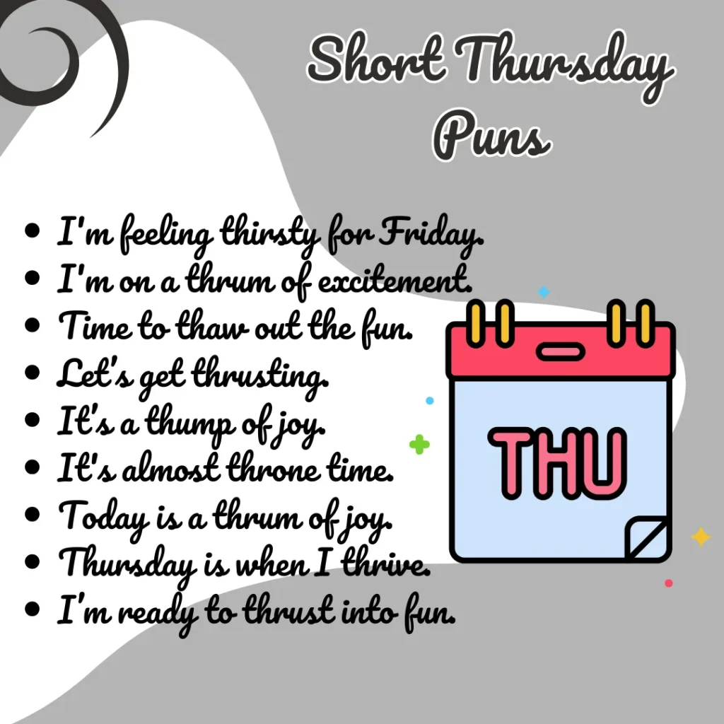 Short Thursday Puns
