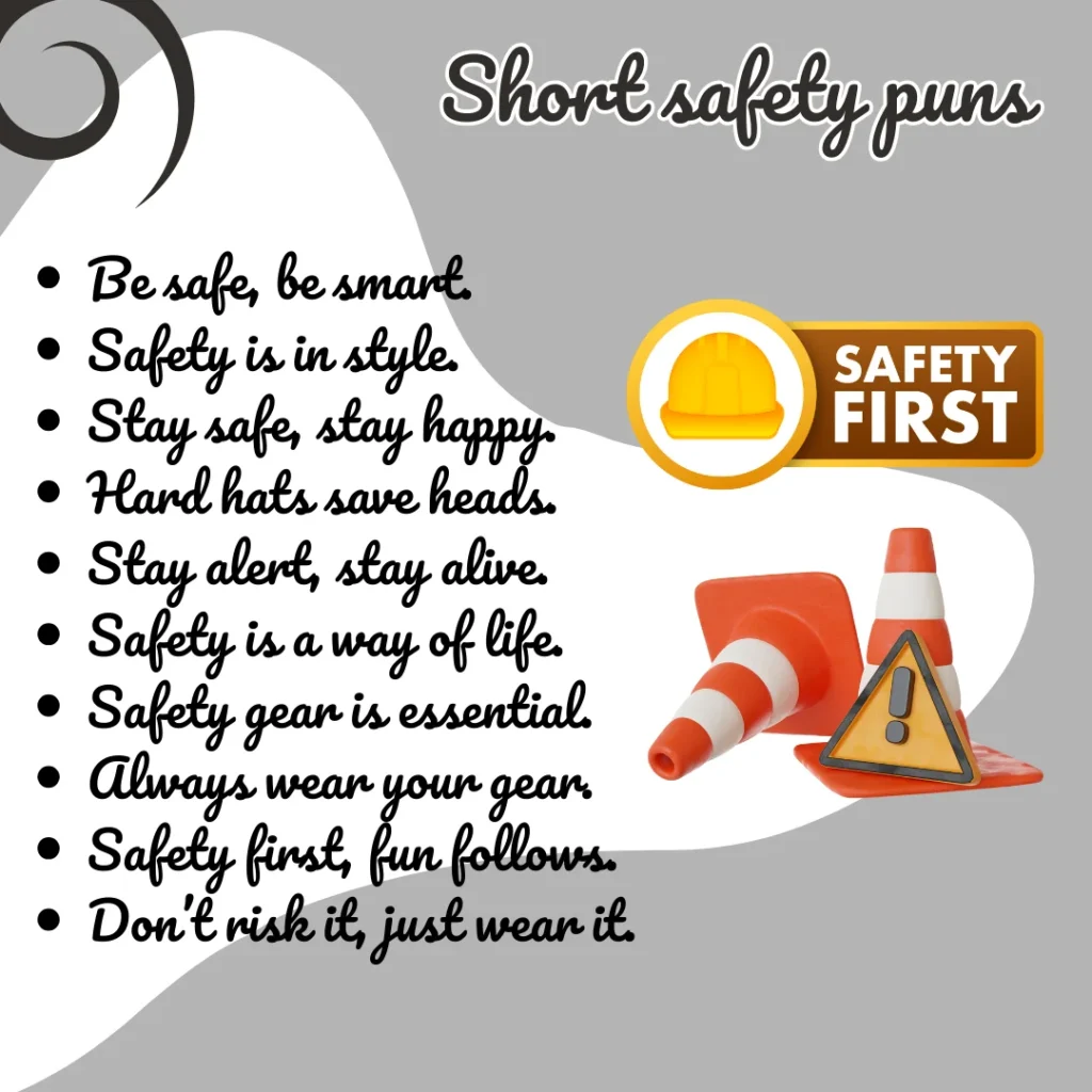 Short safety puns