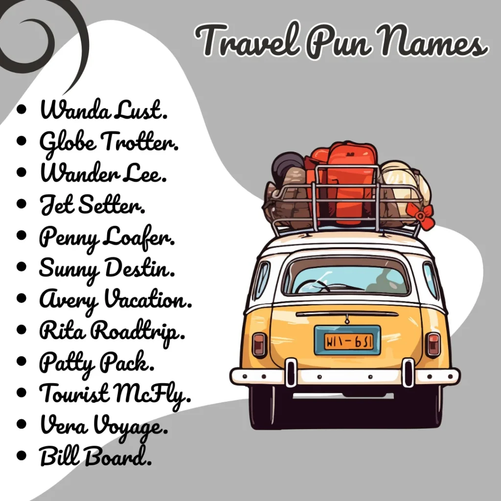 Travel Puns Names