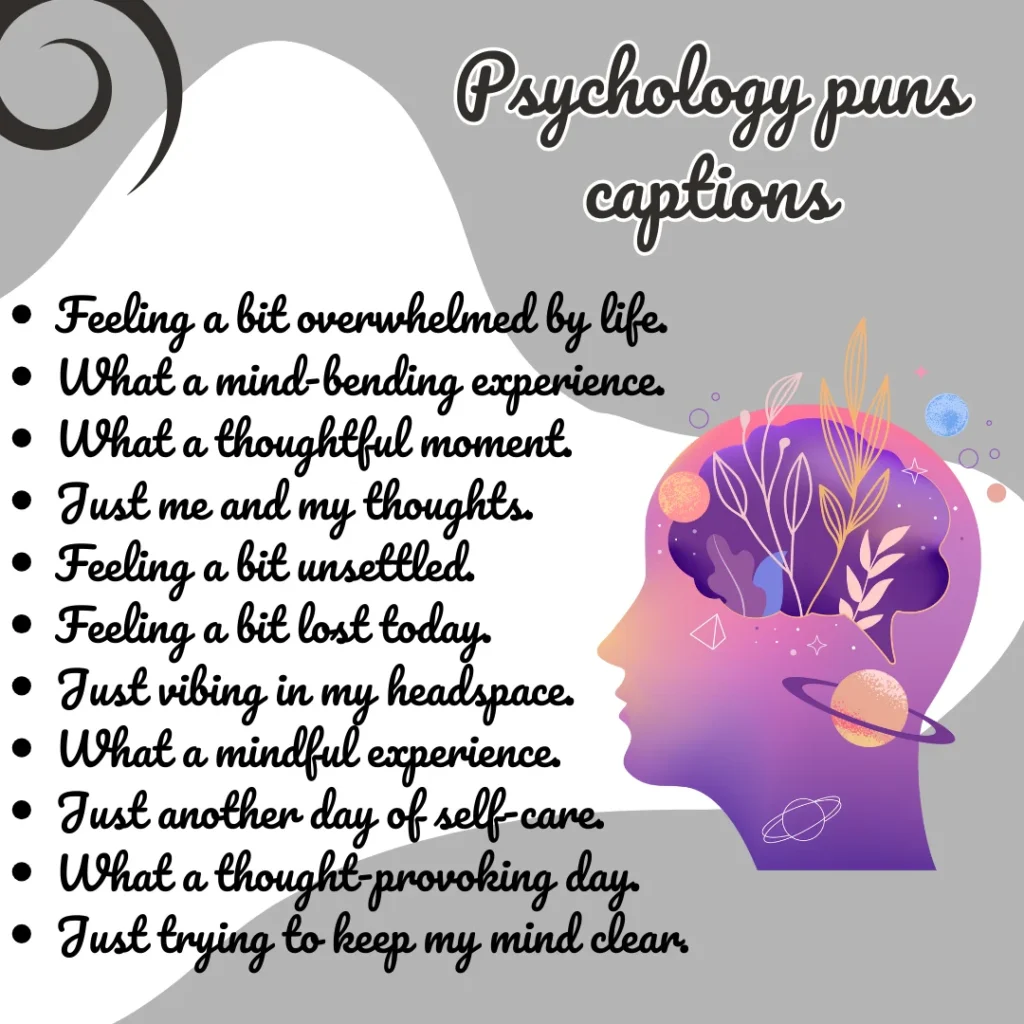 Psychology puns captions